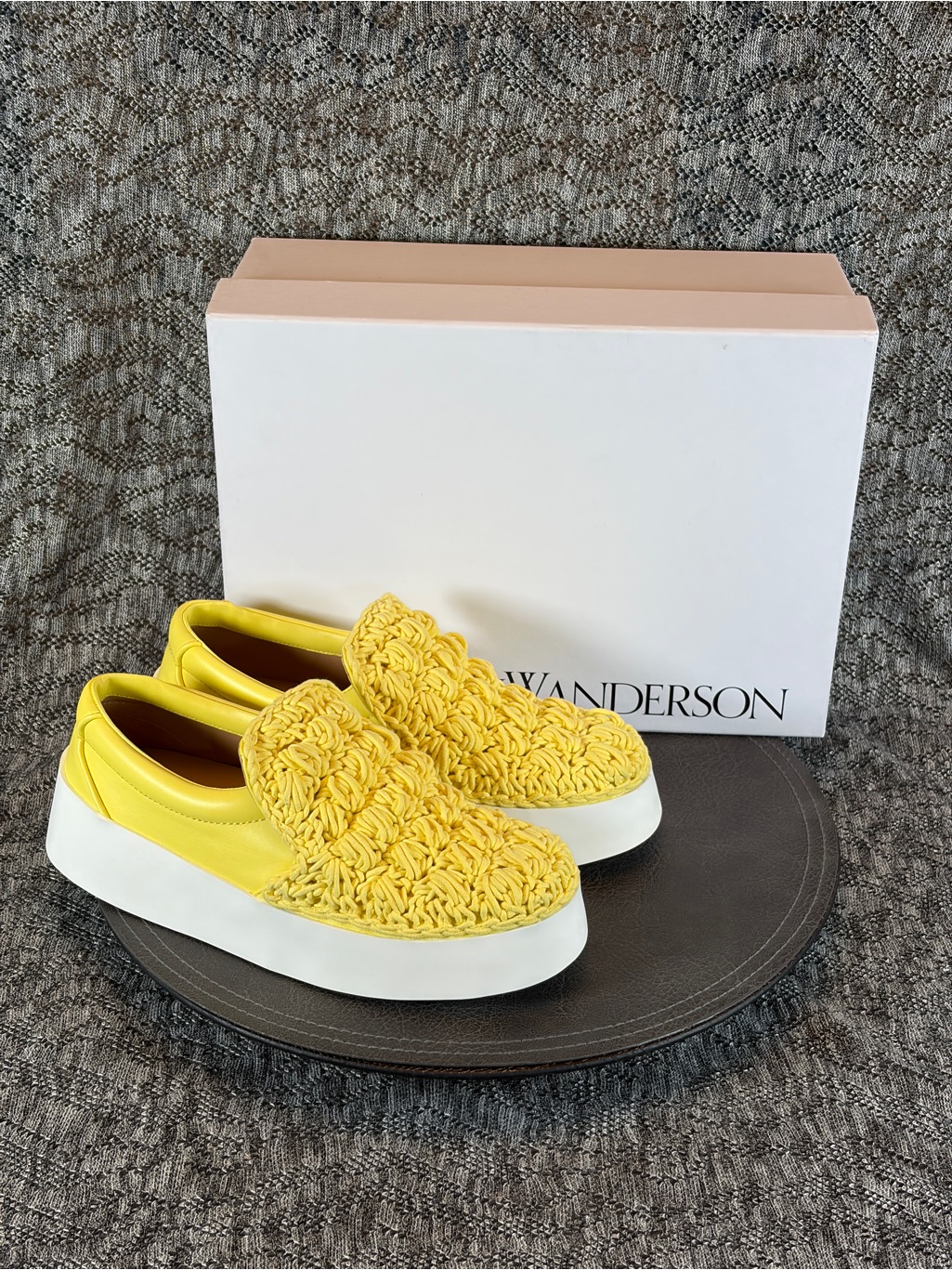 Jw Anderson Slip On Shoe Sneaker Crochet 38 Yellow